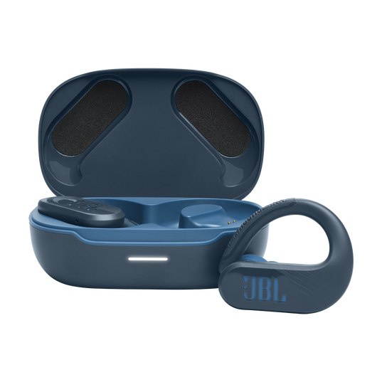 JBL Endurance Peak 3 - Blue - Dust and water proof True Wireless active earbuds - Hero